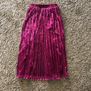 Pleated Midi Skirt